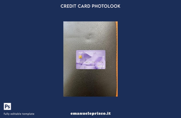 modello frontale photolook della carta visto della Banca Municipale Argentina di